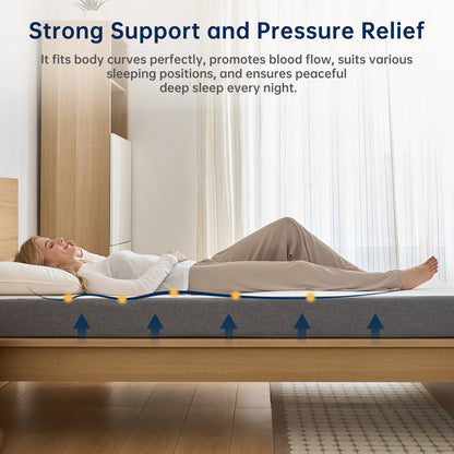 Babyqueen Mattress 6 inch Twin Gel Memory Foam Mattress for Bunk Beds & Trundles, Fiberglass Free, High Density Support & CertiPUR-US Certified