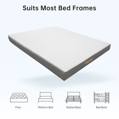 Twin Mattress, Babyqueen 8 inch Twin Size Medium Gel Memory Foam Mattress in a Box, Pressure Relieving