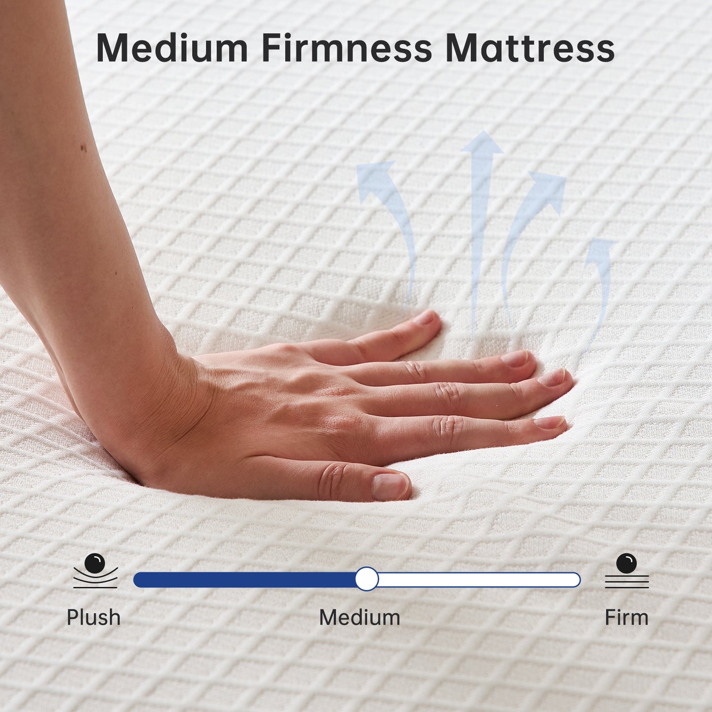 Babyqueen Twin Mattress in a Box 8 Inch Gel Memory Foam Mattress Twin Size for Cool Night & Pressure Relief, Bedroom Medium Firm Mattresses with Motion Isolating, Breathable Fabric