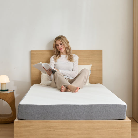 Babyqueen 8 inch Medium Twin Size Gel Memory Foam Mattress in a Box