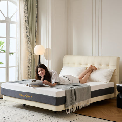 Babyqueen 10 inch Full Mattress, Cooling Gel Memory Foam & Medium Comfort Full Size Mattress in a Box, Motion Isolation & Pressure Relief, CertiPUR-US Certified
