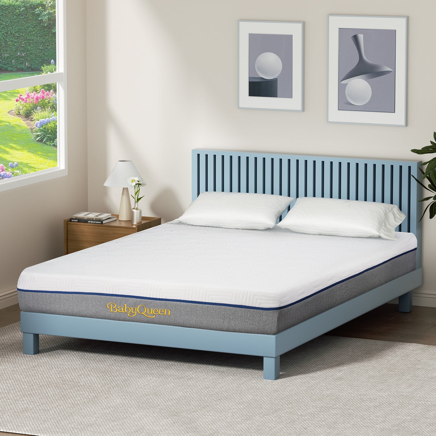 Queen Mattress, Babyqueen 10 inch Queen Size Memory Foam Mattress in Box, Adult