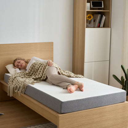 Babyqueen 8 inch Medium Twin Size Gel Memory Foam Mattress in a Box