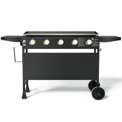 KingChii 5-Burner 38" Propane Griddle for Camping, Tailgating, BBQ, Backyard & Patio