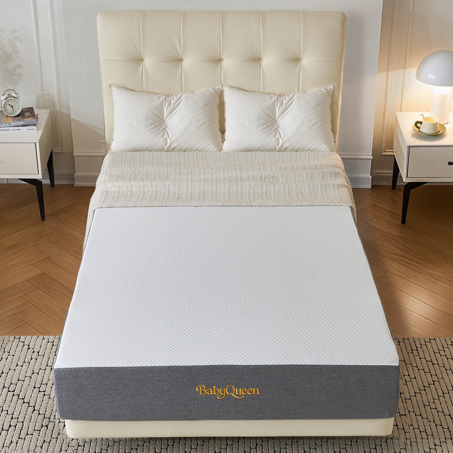 Babyqueen Full Mattress 6 inch Gel Memory Foam Mattress, Medium Firm for Edge Support & Pressure Relief, Motion Isolation, CertiPUR-US Certified