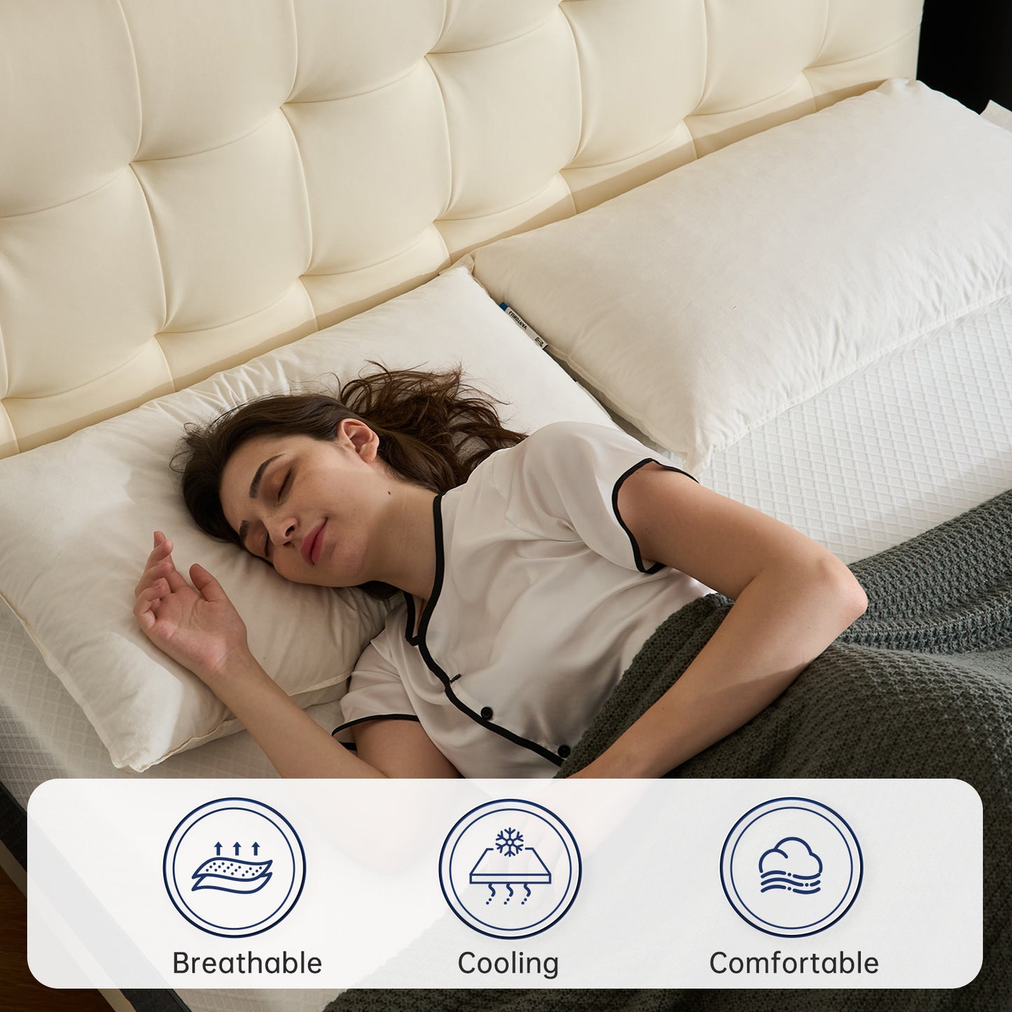 Babyqueen Queen Mattress in a Box 10 Inch Gel Memory Foam Mattress Gueen Size for Cool Night & Pressure Relief, Bedroom Medium Firm Mattresses with Motion Isolating, Breathable Fabric