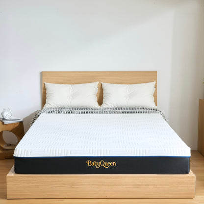 Babyqueen Full Size Mattress 8" Medium Firm Gel Memory Foam Mattress Full for Pressure Relief, Bed in a Box, Breathable Cooling Layers, Certified Safe Materials