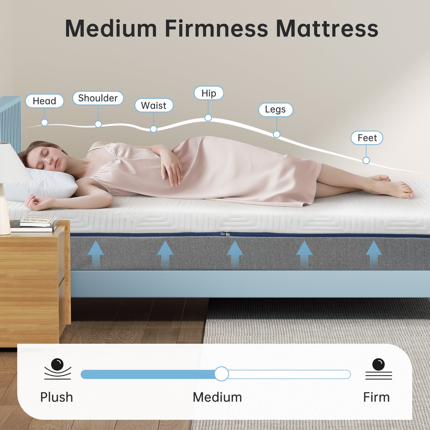 Queen Mattress, Babyqueen 10 inch Queen Size Memory Foam Mattress in Box, Adult