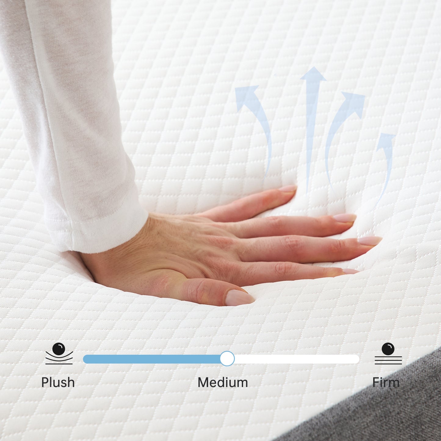 Babyqueen 8 inch Medium Twin Size Gel Memory Foam Mattress in a Box