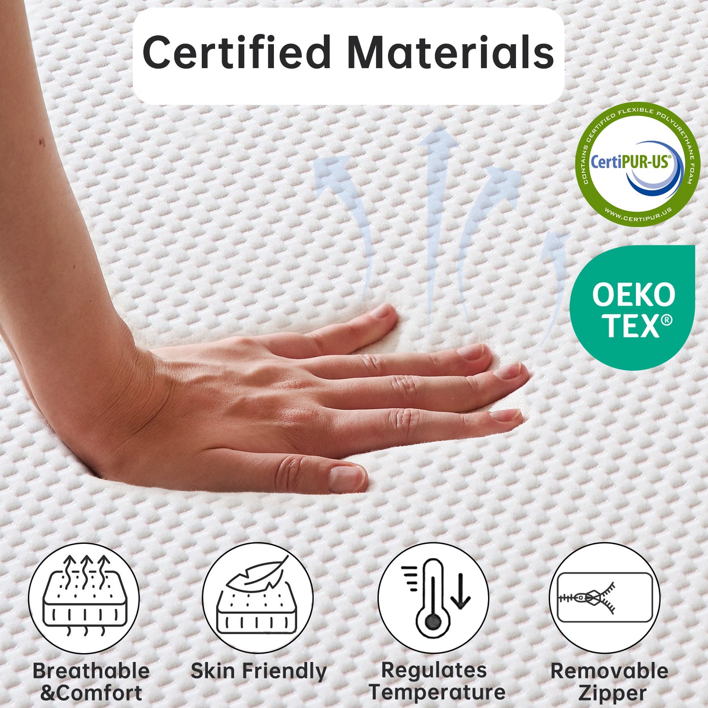 Babyqueen 10 inch Queen Mattress, Cooling Gel Memory Foam & Medium Comfort Queen Size Mattress in a Box, Motion Isolation & Pressure Relief, CertiPUR-US Certified