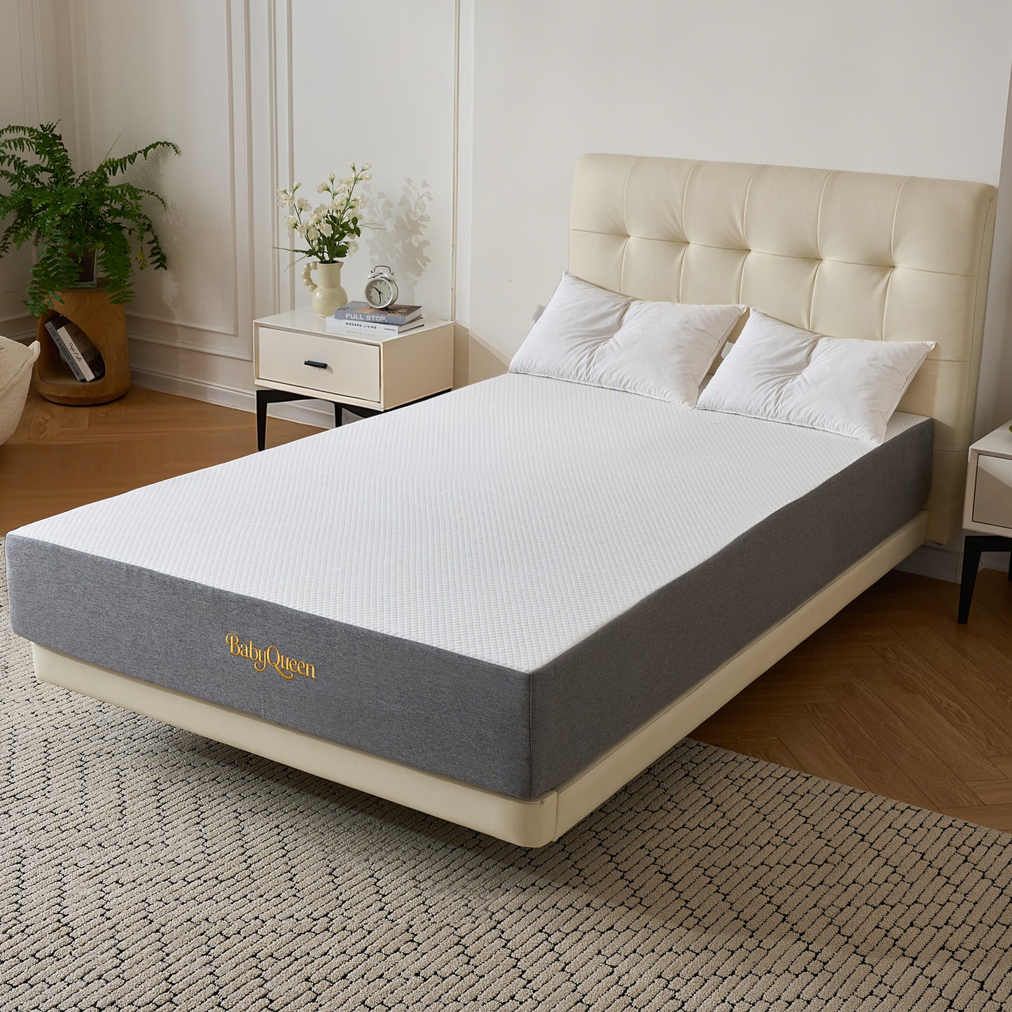 Babyqueen Full Mattress 8 inch Gel Memory Foam Mattress, Medium Firm for Edge Support & Pressure Relief, Motion Isolation, CertiPUR-US Certified