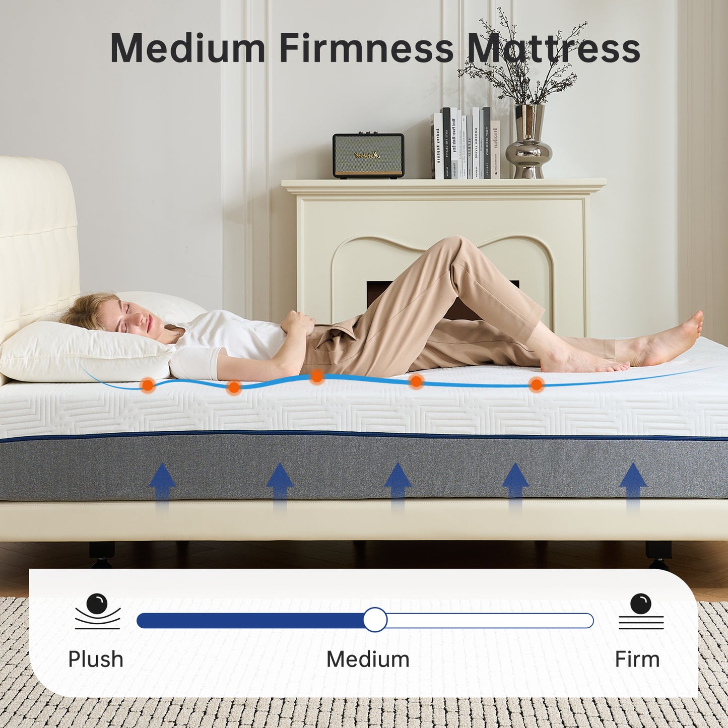 Babyqueen Full Mattress 10 inch Full Size Memory Foam Bed Mattress in Box, Adult Motion Isolation for Cooler Sleeping